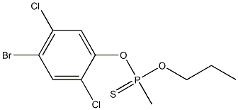 O-(2,5-DICHLORO-4-BROMOPHENYL)O-PROPYLMETHYLPHOSPHONOTHIONATE Struktur