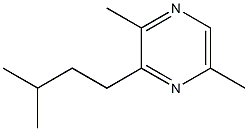 2-ISOAMYL-3,6-DIMETHYLPYRAZINE Struktur