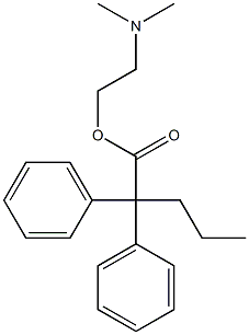 2-DIMETHYLAMINOETHANOL,ESTERWITH2,2-DIPHENYLVALERICACID Struktur