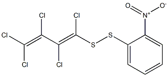 1,2,3,4,4-PENTACHLOROBUTADIENYL-2-NITROPHENYLDISULPHIDE Struktur