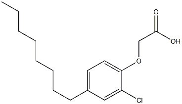 2-CHLORO-4-OCTYLPHENOXYACETICACID Struktur