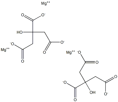 MAGNESIUMSALTSOFCITRICACID Struktur