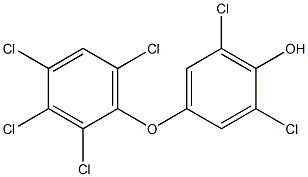 2,6-DICHLORO-4-(2,3,4,6-TETRACHLOROPHENOXY)PHENOL Struktur