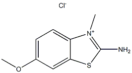 3-METHYL-6-METHOXY-2-AMINO-BENZOTHIAZOLIUMCHLORIDE Struktur