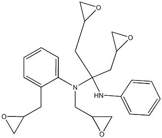 TETRAGLYCIDYLMETHYLENEDIANILINE Struktur