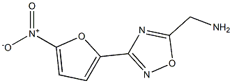 3-(5-NITRO-2-FURYL)-5-AMINOMETHYL-1,2,4-OXIDIAZOLE Struktur