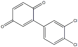 2-(3',4'-DICHLOROPHENYL)-1,4-BENZOQUINONE Struktur