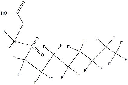 N-METHYLPERFLUOROOCTANESULFONAMIDOACETATE Struktur