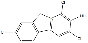 1,3,7-TRICHLORO-2-FLUORENAMINE Struktur