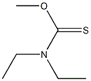 DIETHYLTHIOCARBAMICACIDMETHYLESTER Struktur