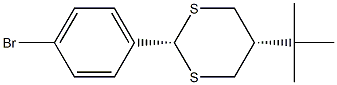 CIS-2-(4-BROMOPHENYL)-5-TERT-BUTYL-1,3-DITHIANE Struktur