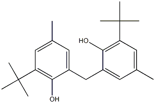 BIS[(2-HIDROXY-3-TERTBUTYL-5-METHYL)PHENYL]METHANE Struktur