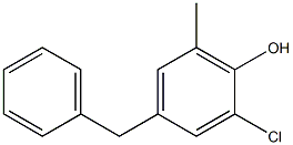 2-CHLORO-6-METHYL-4-BENZYLPHENOL Struktur