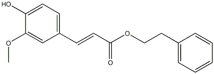 FERULICACIDPHENETHYLESTER Struktur