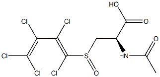 N-ACETYL-S-(1,2,3,4,4-PENTACHLOROBUTADIENYL)-L-CYSTEINESULPHOXIDE Struktur