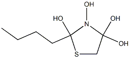 TETRAHYDROXYBUTYLTHIAZOLIDINE Struktur