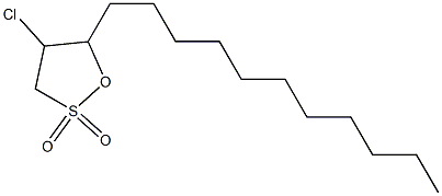 2-CHLOROTETRA-DECANE-1,3-SULTONE Struktur