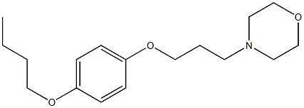 MORPHOLINE,4-(3-(PARA-BUTOXYPHENOXY)PROPYL)- Struktur