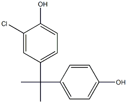 2-(3-CHLORO-4-HYDROXYPHENYL)-2-(4-HYDROXYPHENYL)PROPANE Struktur