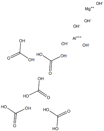 ALUMINIUMMAGNESIUMCARBONATEHYDROXIDE Struktur