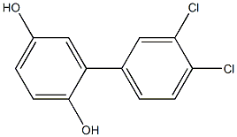 3,4-DICHLORO-2',5'-DIHYDROXYBIPHENYL Struktur