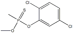 O-(2,5-DICHLOROPHENYL)O-METHYLMETHYLPHOSPHONOTHIONATE Struktur