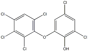 4,6-DICHLORO-2-(2,3,4,6-TETRACHLOROPHENOXY)PHENOL Struktur