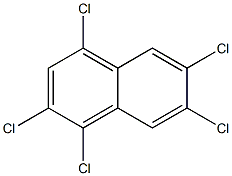 1,2,4,6,7-PENTACHLORONAPHTHALENE Struktur