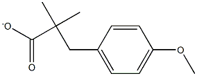 4-METHOXYBENZYL-2-METHYLPROPIONATE Struktur