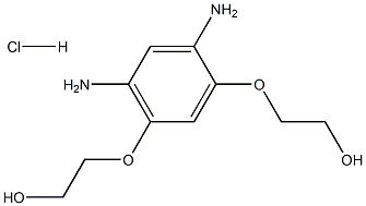 4,6-BIS(HYDROXYETHOXY)-META-PHENYLENEDIAMINEHYDROCHLORIDE Struktur