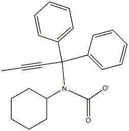 1,1-DIPHENYL-2-BUTYNYLCYCLOHEXYLCARBAMATE Struktur