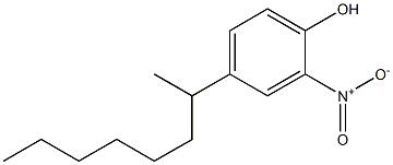 2-NITRO-4-(1-METHYLHEPTYL)PHENOL Struktur