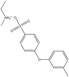 ALPHA-TRIMETHYLAMMONIUM-3-TOLYLOXY-4-BENZENESULFONATE Struktur