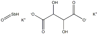 POTASSIUMANTIMONYLDL-TARTRATE Struktur