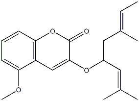 5-GERANOXY-5-METHOXYCOUMARIN Struktur