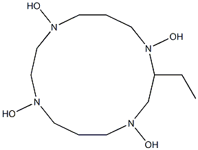 1,4,8,11-TETRAHYDROXYETHYL-1,4,8,11-TETRAAZACYCLOTETRADECANE Struktur