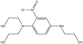 N,N,N-TRIS(2-HYDROXYETHYL)-2-NITRO-PARA-PHENYLENEDIAMINE Struktur