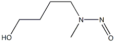 1-BUTANOL,4-(METHYLNITROSAMINO)- Struktur