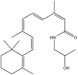 N-(2-HYDROXYPROPYL)RETINAMIDE Struktur