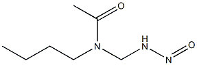 N-BUTYL-N-ACETYLAMINOMETHYLNITROSAMINE Struktur