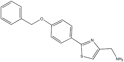 [2-(4-Benzyloxyphenyl)thiazol-4-yl]methylamine Struktur