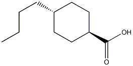 4-trans-n-Butylcyclohexanecarboxylicacid Struktur