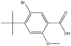 5-Bromo-4-tert-butyl-2-methoxybenzoicacid Struktur