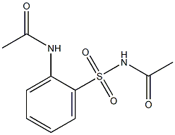 N-[(2-acetylamino)phenyl sulfonyl]acetamide Struktur