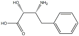 (2R,3R)-3-Amino-2-hydroxy-4-phenyl-butanoic acid Struktur