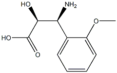 (2S,3S)-3-Amino-2-hydroxy-3-(2-methoxy-phenyl)-propanoic acid Struktur