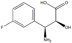 (2S,3S)-3-Amino-3-(3-fluoro-phenyl)-2-hydroxy-propanoic acid Struktur