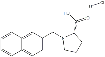 (S)-alpha-(2-Naphthalenylmethyl)-proline hydrochloride Struktur