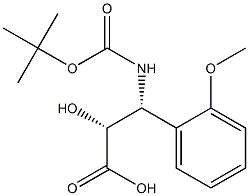 N-Boc-(2R,3R)-3-Amino-2-hydroxy-3-(2-methoxy-phenyl)-propanoic acid Struktur