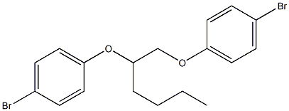 1,2-BIS-(P-BROMOPHENOXY)HEXANE Struktur